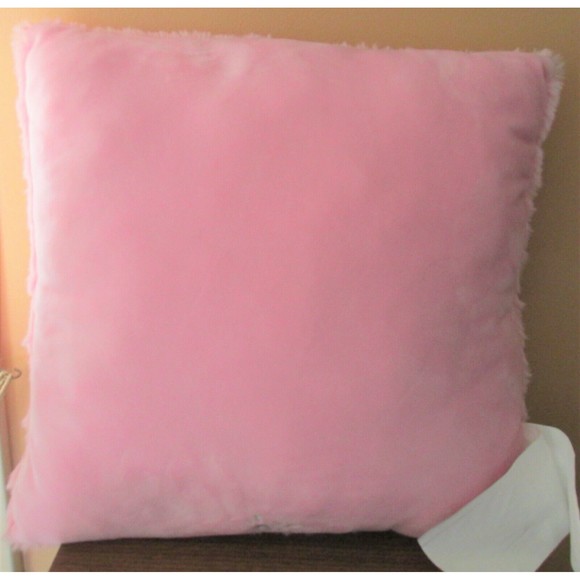 Justice Girls Kids Mermaid Pink Reversible Sequin Plush Throw Pillow - Picture 3 of 5